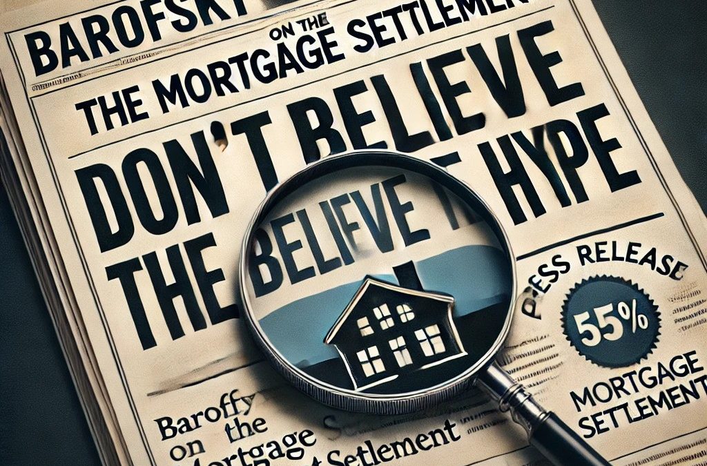 Barofsky on the Mortgage Settlement: Don’t Believe the Hype